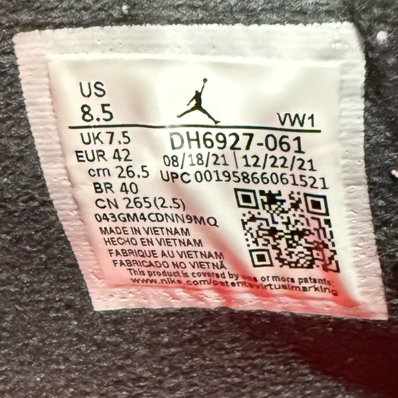 Nike Jordan Retro 4 size men 8.5 US - Picture 5 of 10